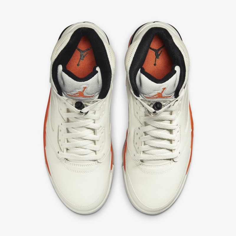 Jordan 5 outlet orange and white